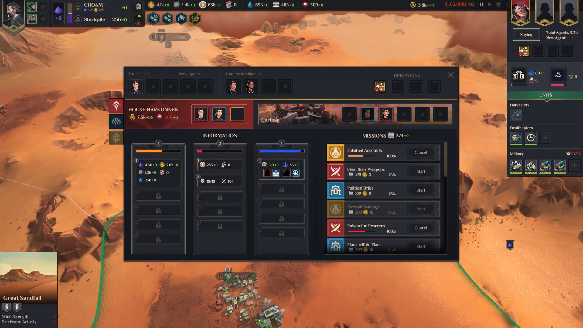 New Dune strategy game revealed, called Dune Spice Wars