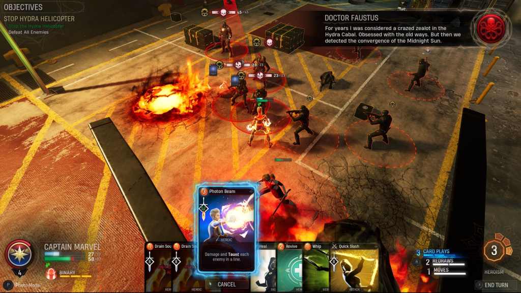 Marvel's Midnight Suns' gameplay uses iconic comic rivalry to show