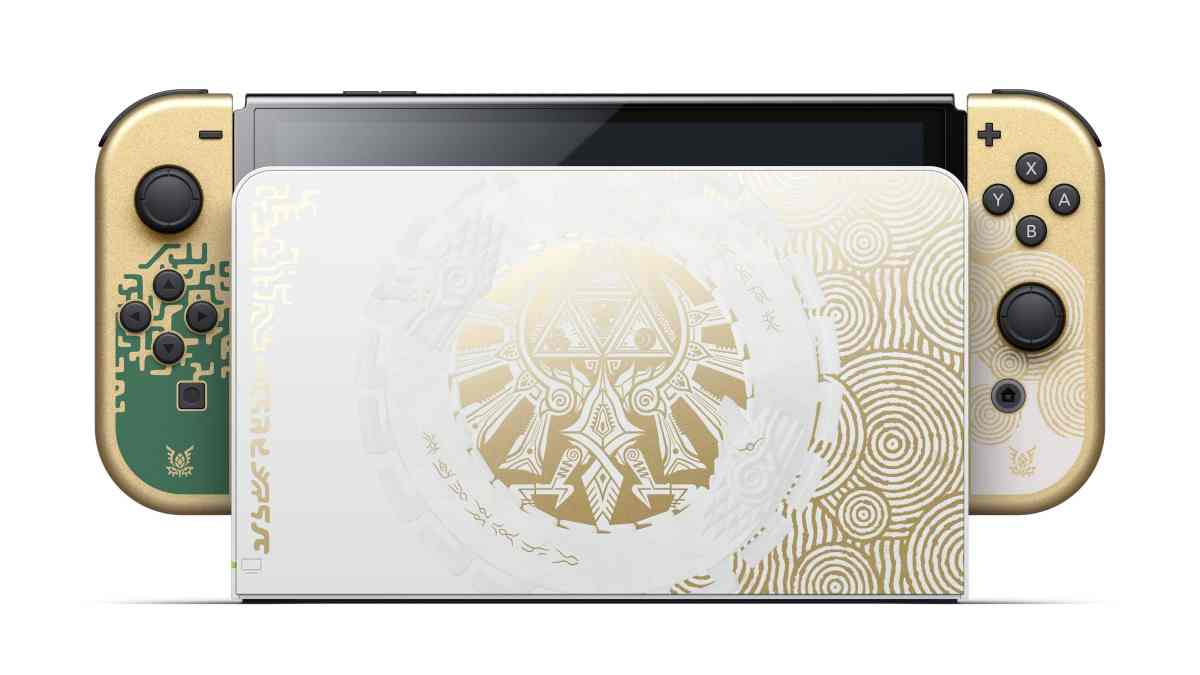 The Legend of Zelda: Tears of the Kingdom Nintendo Switch OLED console