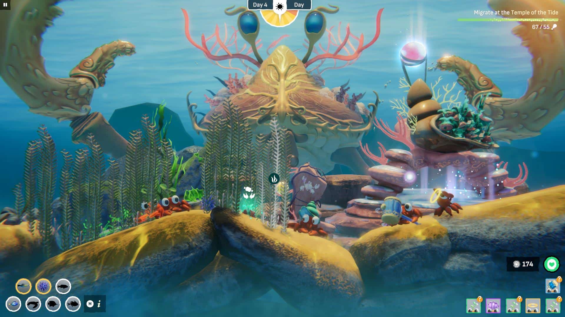 Crab God review – A light strategy game teeming with life