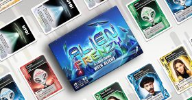 Alien Frenzy box and cards