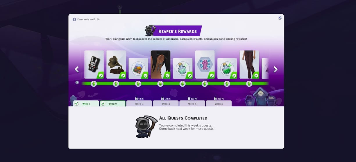 reaper's rewards sims 4