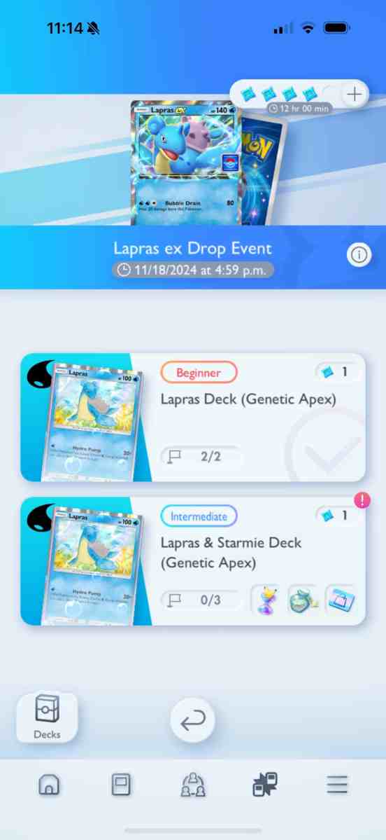 lapras ex drop event