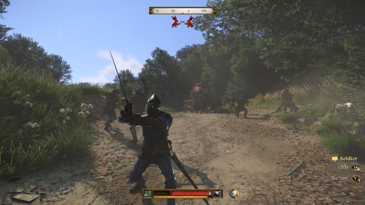 Kingdom Come: Deliverance II screenshot, featuring an enemy attacking.