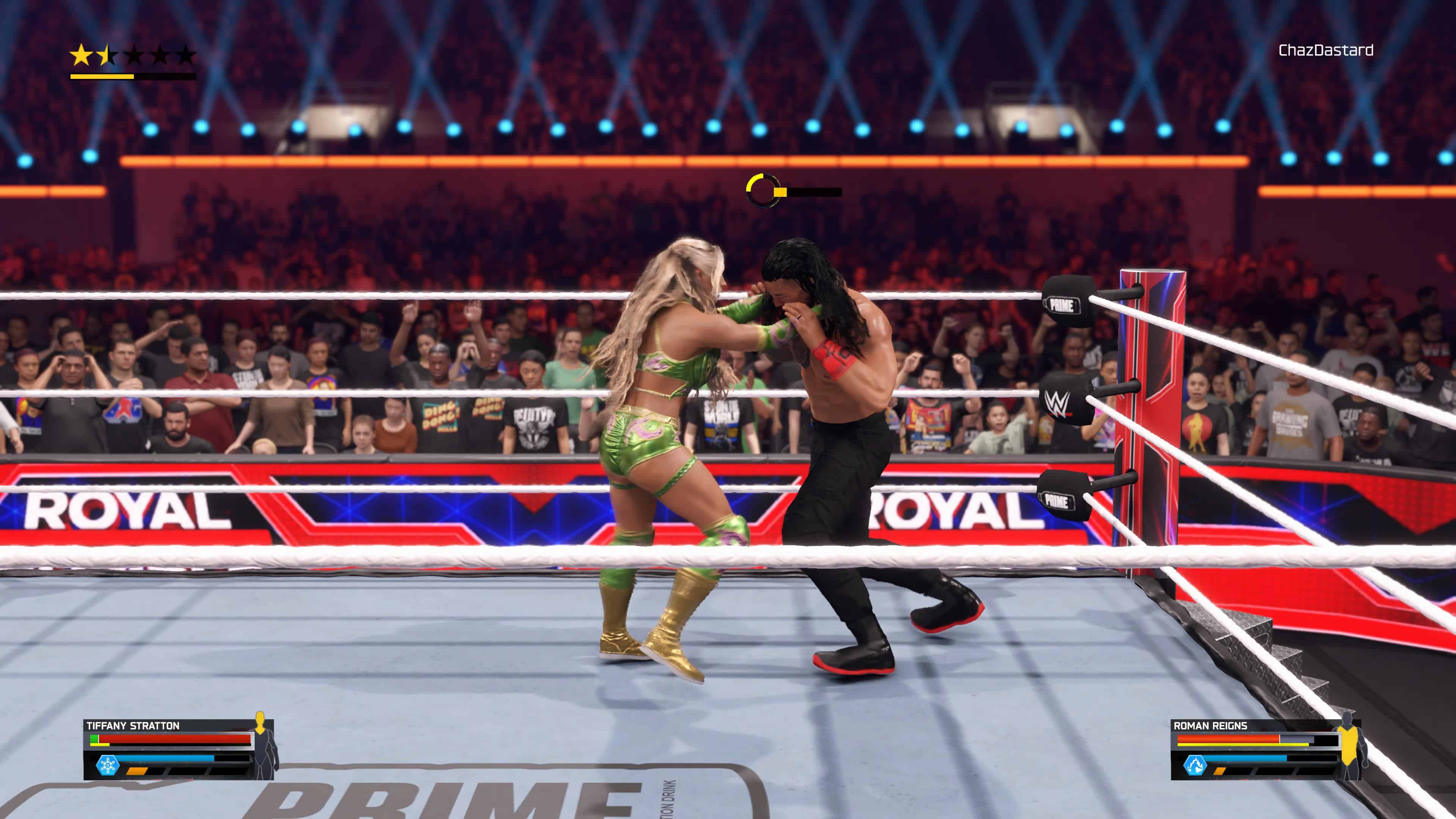 tiffany stratton roman reigns wwe 2k25